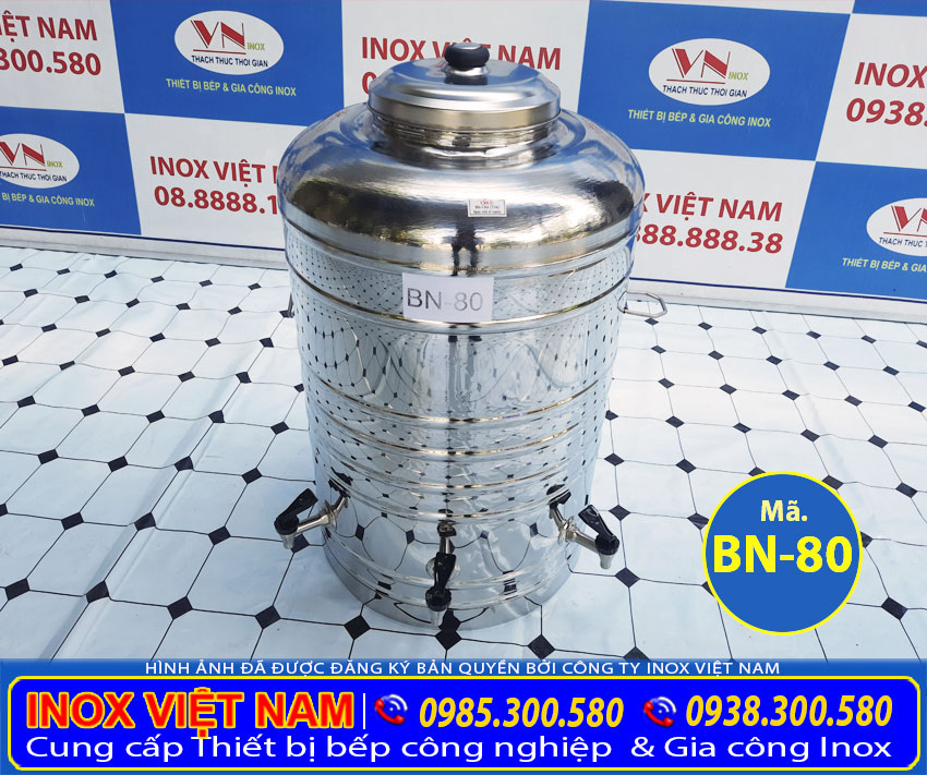Liên hệ Inox Việt Nam báo giá bình đựng nước inox có vòi gạt giá gốc tại xưởng.