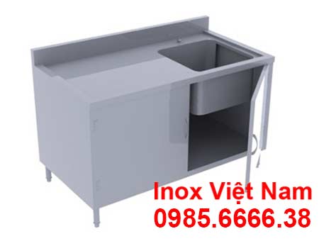 Tủ inox có bồn rửa