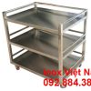 Xe đẩy inox 3 tầng inox 304 tại IVN