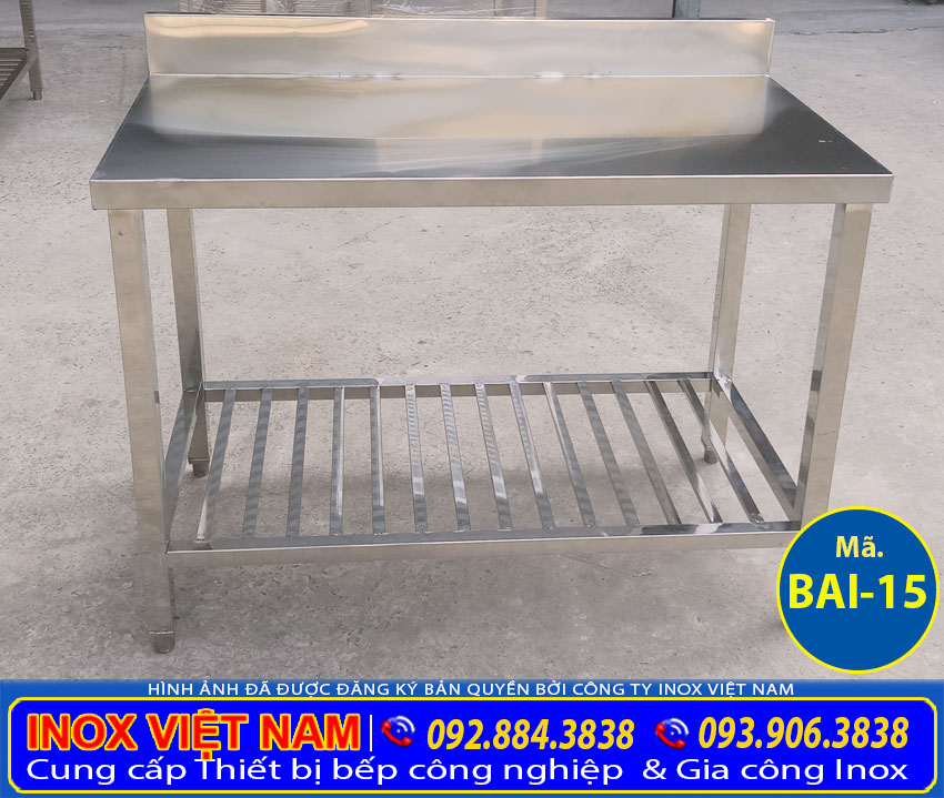 Bàn bếp nhà hàng, bàn bếp inox nhà hàng giá tốt tại Inox Việt Nam.