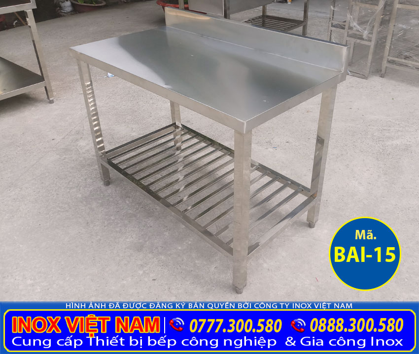 Bàn inox công nghiệp giá tốt tại Inox Việt Nam.