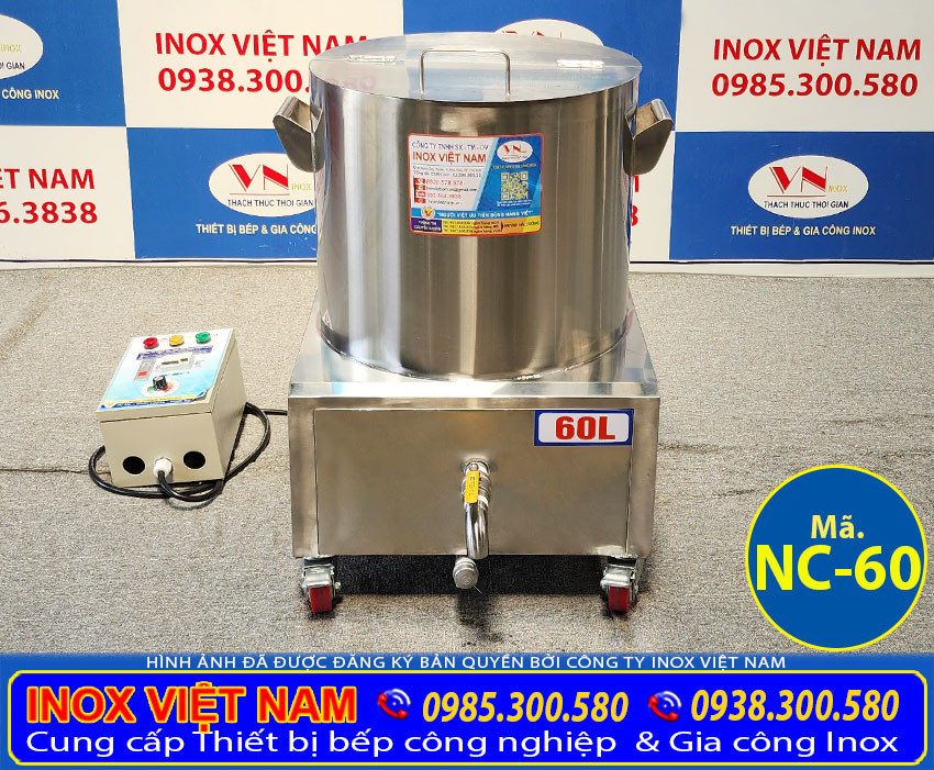 Thiệu Inox Viêt Nam là nhà sản xuất thiết bị bếp inox nhà hàng và công nghiệp uy tín luôn mang đến sản phẩm nồi nấu cháo bằng điện công suất lớn với dung tích 60 lít phù hợp mọi nhu cầu nấu nướng nhà hàng, kinh doanh, từ vỉa hè đến khách sạn, nhà hàng,