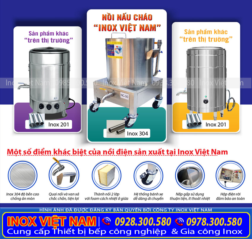 Sản phẩm nồi nấu cháo bằng điện tại đơn vị sản xuất chất lượng cao được nhiều khách hàng tin chọn.