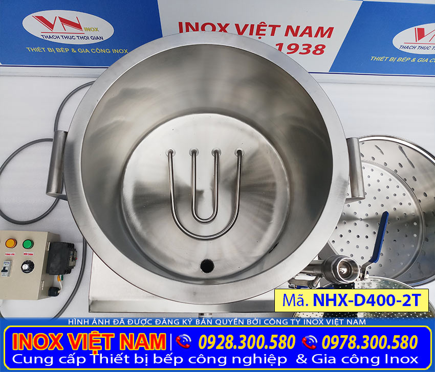 Địa chỉ mua nồi hấp xôi công nghiệp 2 tầng bằng điện, nồi điện hấp xôi công nghiệp giá gốc tại xưởng của chúng tôi Inox Việt Nam.