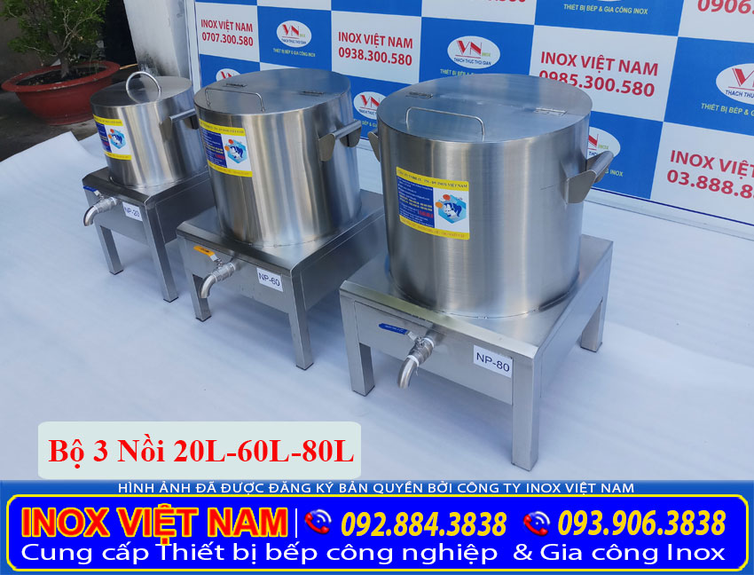 Địa chỉ mua bộ nồi nấu phở bằng điện 20 lít 60 lít 80 lít tại TP HCM. liên hệ Inox Việt Nam.