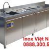 Quầy bar cafe inox QB-13