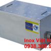 Giá bàn bẫy mỡ inox 180 lít lắp đặt âm sàn.