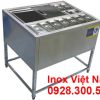 Thùng đá inox khung chân có khay topping mã TD-TP20.