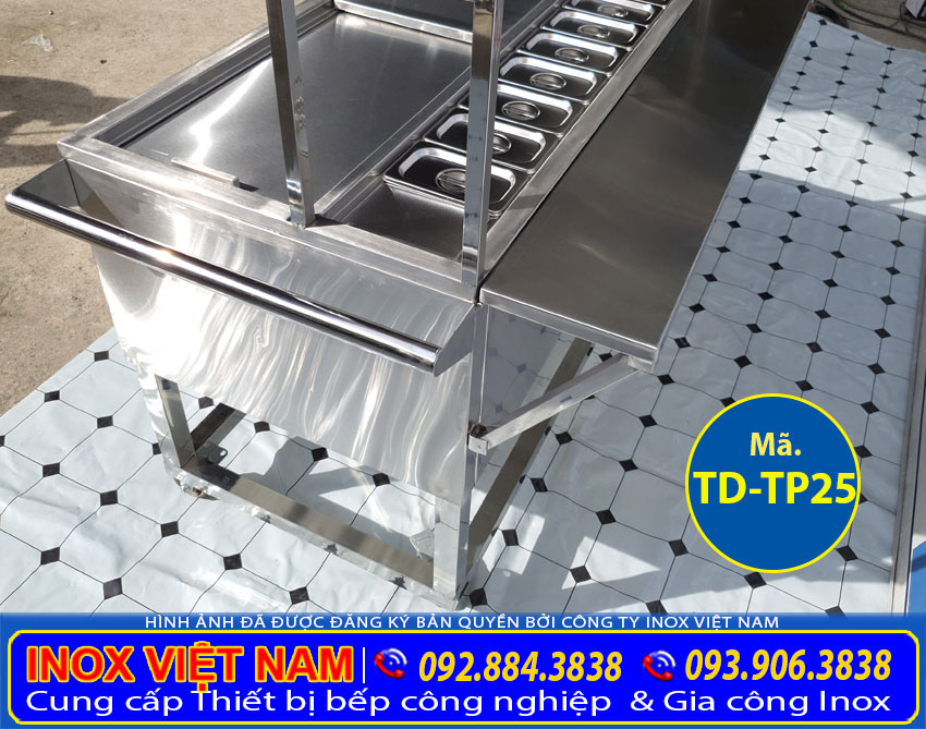 Chi tiết thùng đá inox topping TD-TP25 sản phẩm có tại Inox Việt Nam.