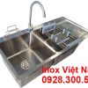 Kích thước Chậu Rửa Inox Âm 2 Hộc Cánh Phải 1M CR-114