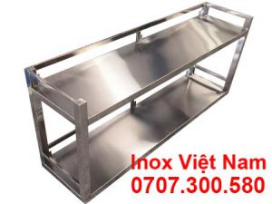 Kệ Phẳng Inox Treo Tường 2 Tầng KEI-17