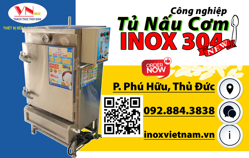 Địa chỉ bán tủ hấp cơm công nghiệp giá tốt, nhận ngay báo giá tủ hấp tại xưởng sản xuất Inox Việt Nam của chúng tôi.