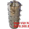 Bộ Xoong Nồi Hấp Inox 304 4 Tầng Size 440 NH-D440-4T