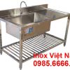 Chậu Rửa Inox 304 Dài 1M6 Có Kệ Song Dưới CR-64