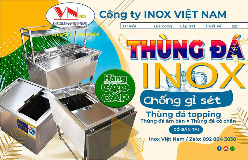 Ngoài ra tại Inox Việt Nam bạn có thể mua thùng đá inox 304 trả góp. Dịch vụ tốt cho khách hàng và giải đáp nơi mua thùng đá inox 304 trả góp ở đâu uy tín nhất hiện nay cho hàng triệu khách hàng hiện nay.