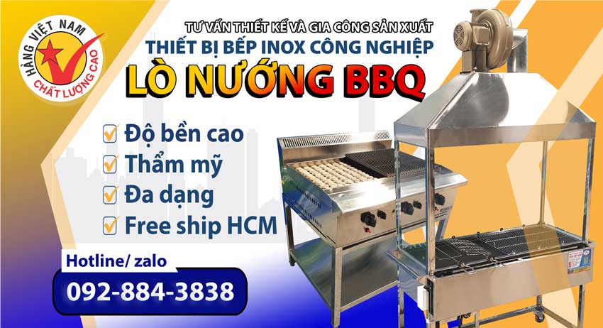 Đây là mẫu bếp nướng than BBQ chân cao sử dụng than nhân tạo và than củi giá tốt