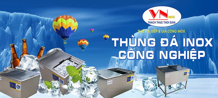 Thùng đá inox 304 âm bàn giữ nhiệt giá tốt. Liên hệ nhà sản xuất Inox Việt Nam ngay