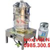 Combo Nồi Xửng Hấp 2 Tầng Inox 304 Size 400 Kèm Bếp Gas NH-D400-2T/BG