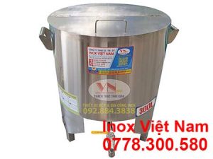 Nồi nấu phở inox bằng điện 3 chân 300 lít NP-3003C